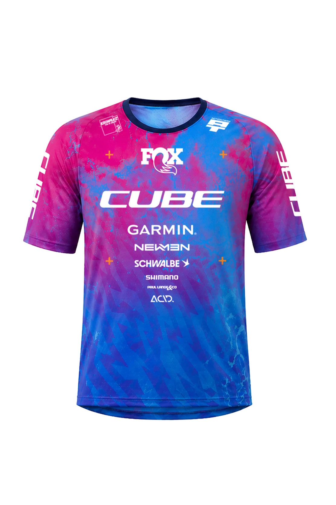 Cube MTB Trikot Rookie X AT kurzarm - Liquid-Life #Wähle Deine Farbe_blue/pink