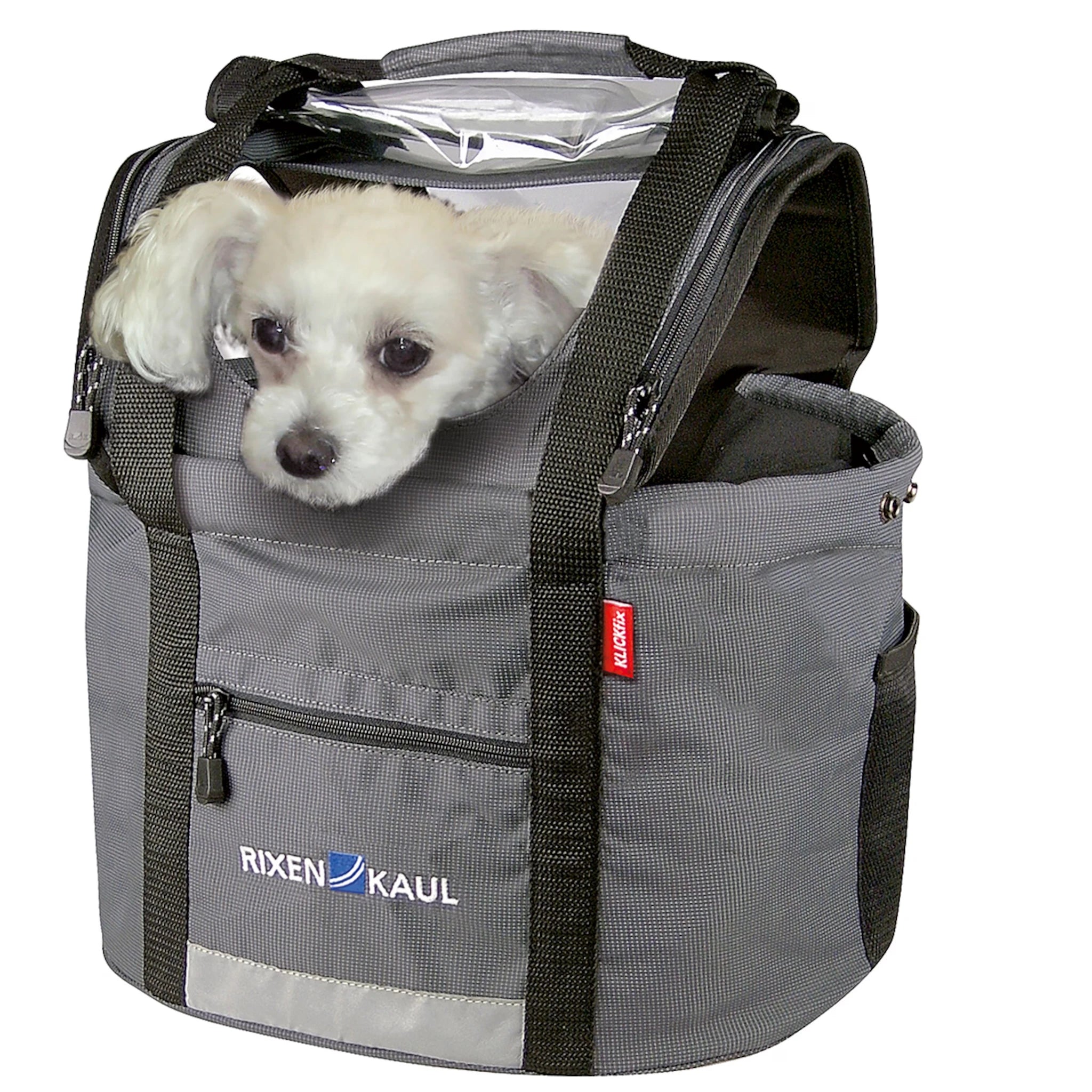 Klickfix Doggy Lenkerkorb #Wähle Deine Farbe_grau/schwarz