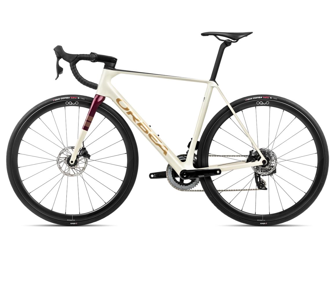Orbea ORCA M31eTEAM Ivory White-Burgundy