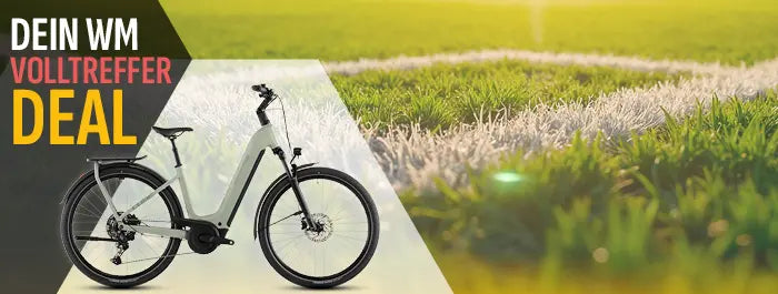 WM Herobanner - Aufschrift "Dein WM Volltreffer Deal" - Kategorie E-Trekking - Mobile