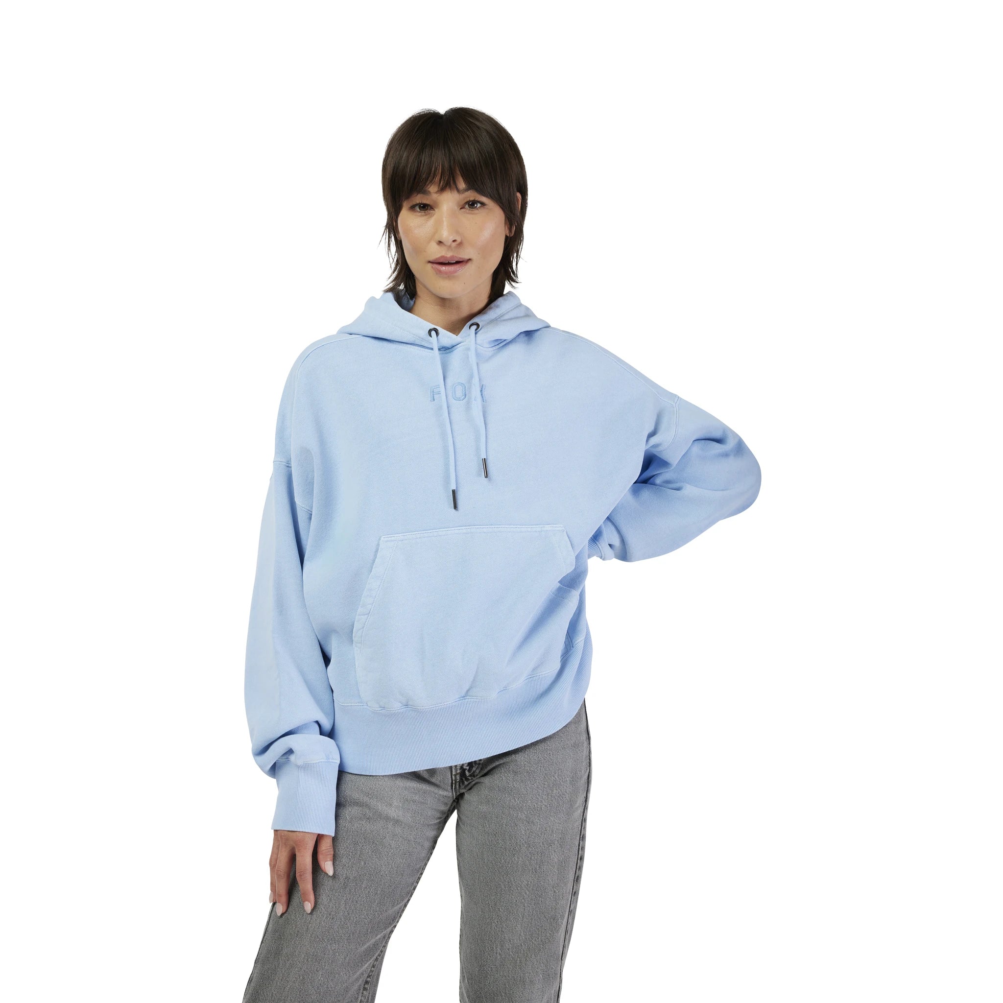 Fox W Wordmark Oversized Fleece PO - Liquid-Life #Wähle Deine Farbe_Cashmere Blue