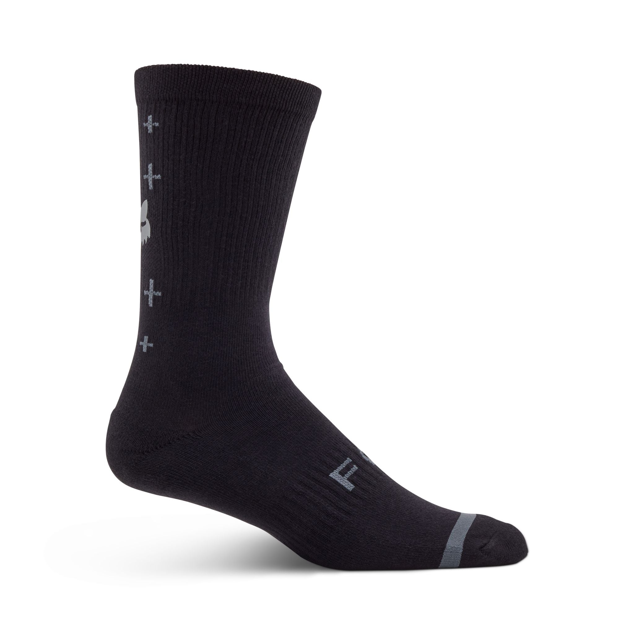 Fox 8" Defend Sock Lunar #Wähle Deine Farbe_Black