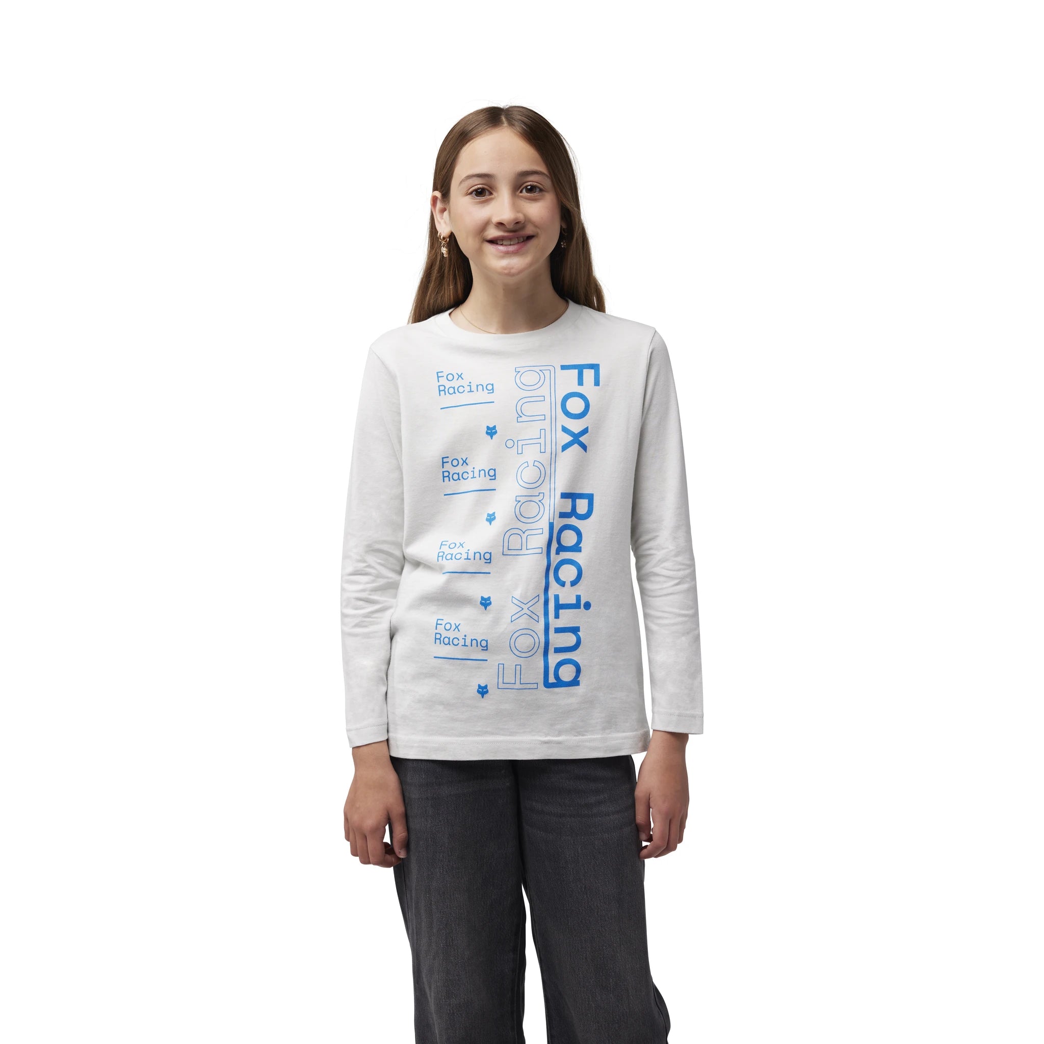 Fox Samp YTH RACE GRAPHIC LS TEE 2