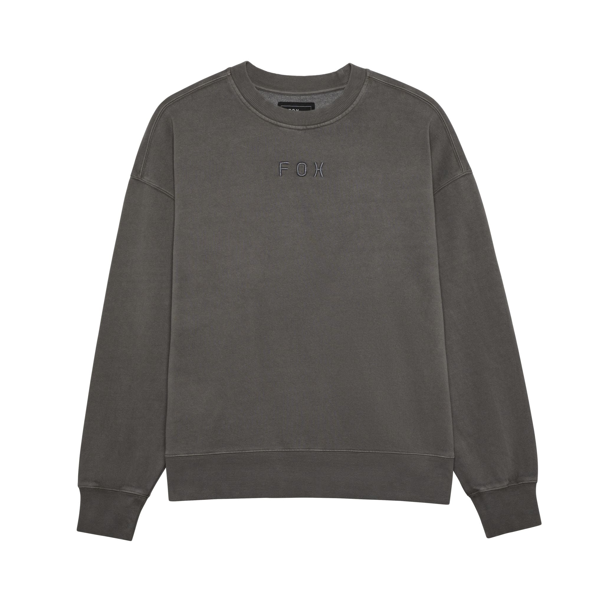 Fox Wordmark Oversized Fleece Crew - Liquid-Life #Wähle Deine Farbe_Pewter