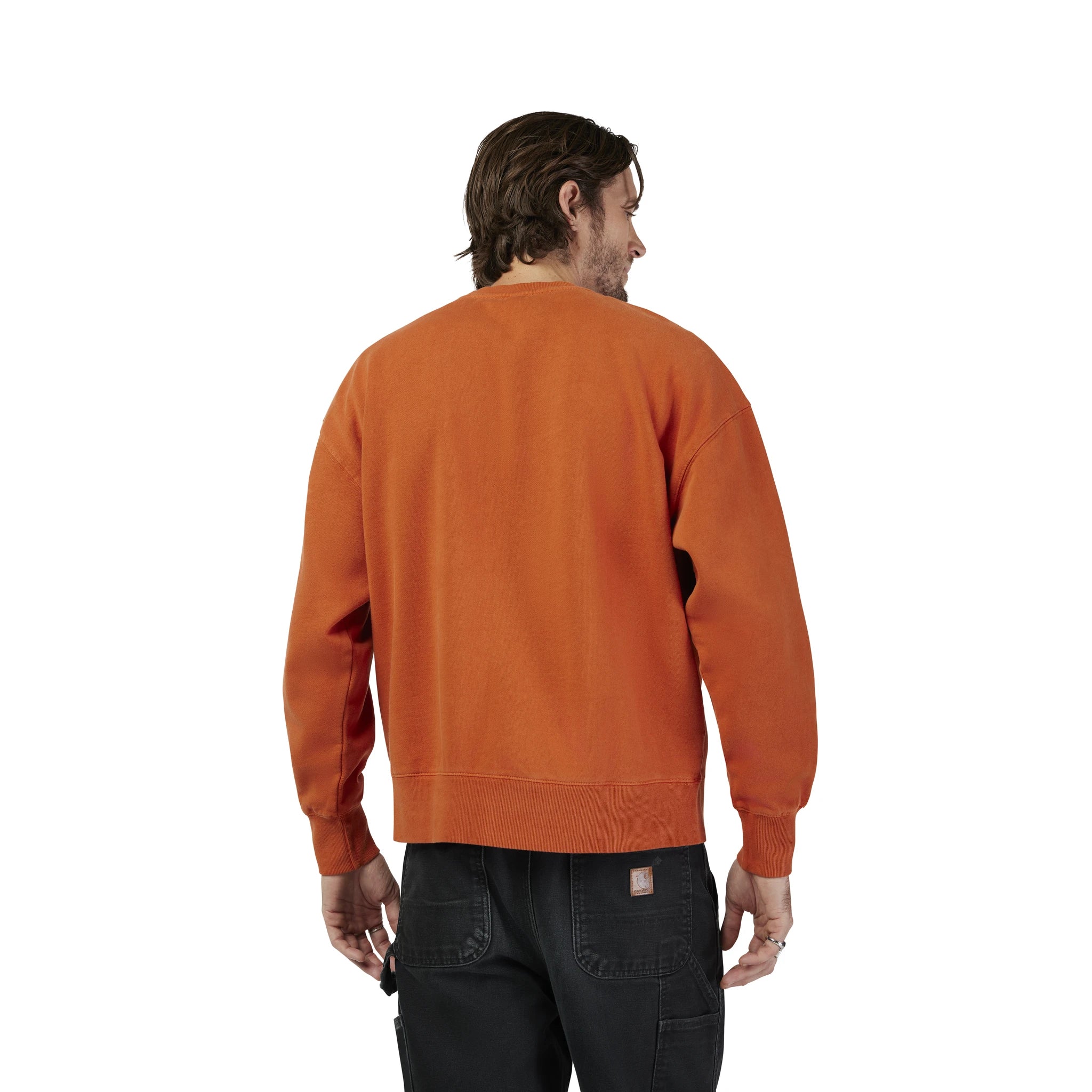 Fox Wordmark Oversized Fleece Crew - Liquid-Life #Wähle Deine Farbe_Cognac