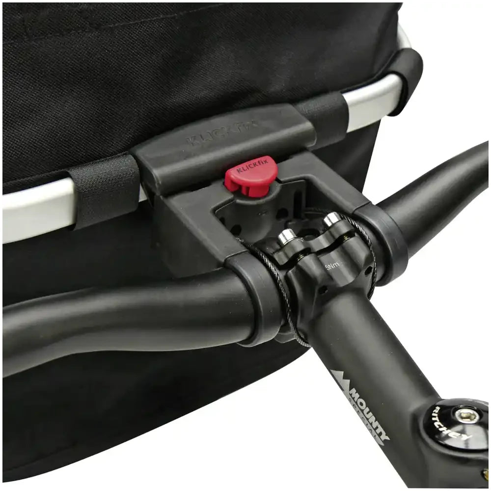 Klickfix Fahrradkorb oval - Liquid-Life #Wähle Deine Farbe_black/silver