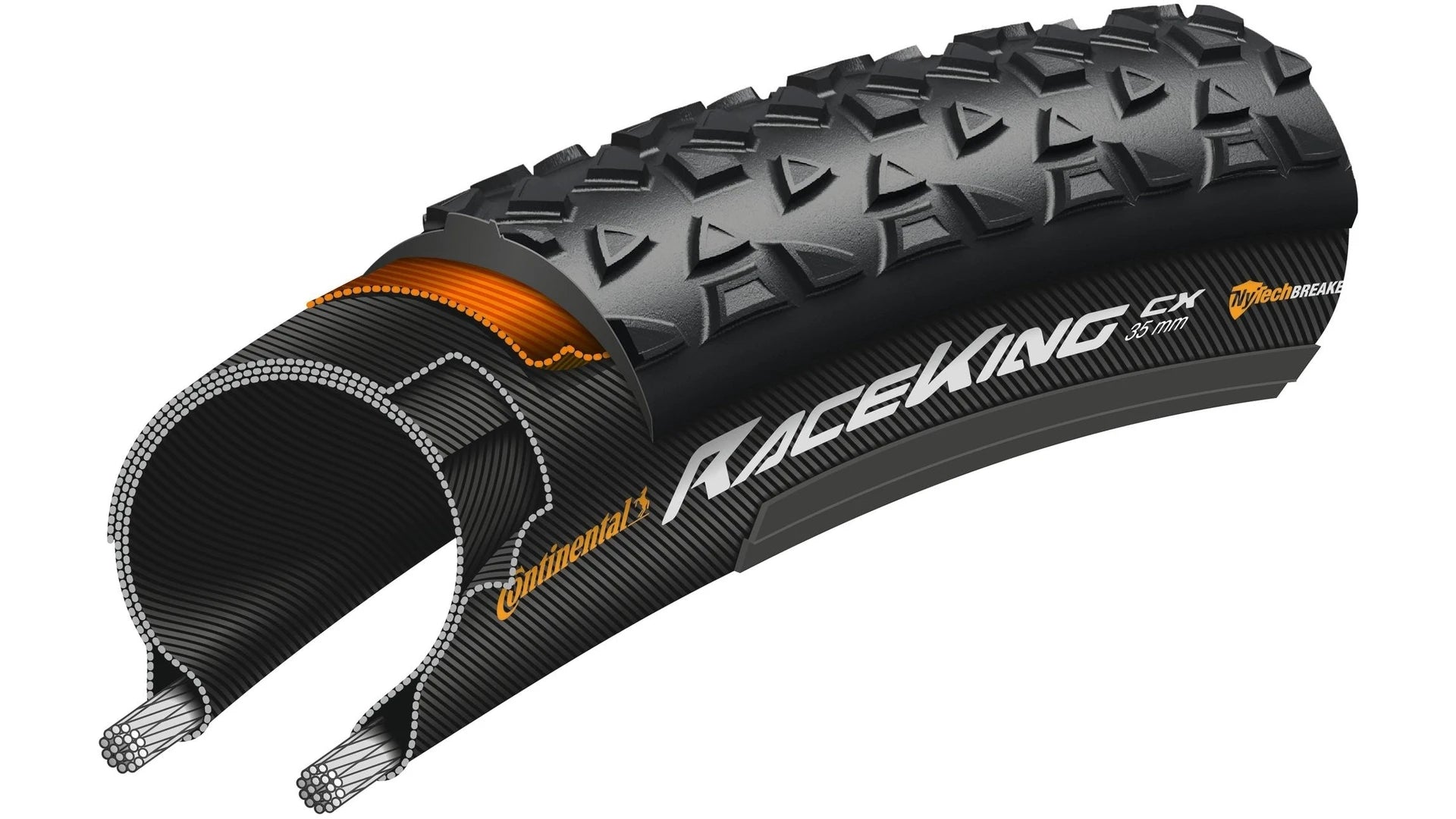 CONTINENTAL Race King CX Skin faltbar - Liquid-Life #Wähle Deine Farbe_schwarz