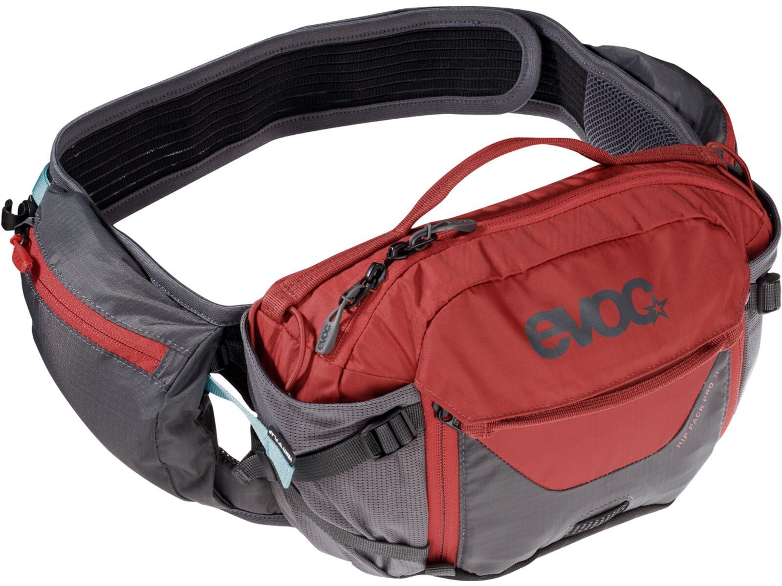 Evoc 19 Hip Pack Pro - Liquid-Life #Wähle Deine Farbe_Carbon Grey/Chili Red