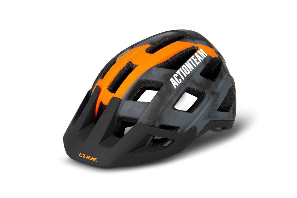 Cube 20 Helm BADGER X Actionteam - Liquid-Life #Wähle Deine Farbe_grey´n´orange