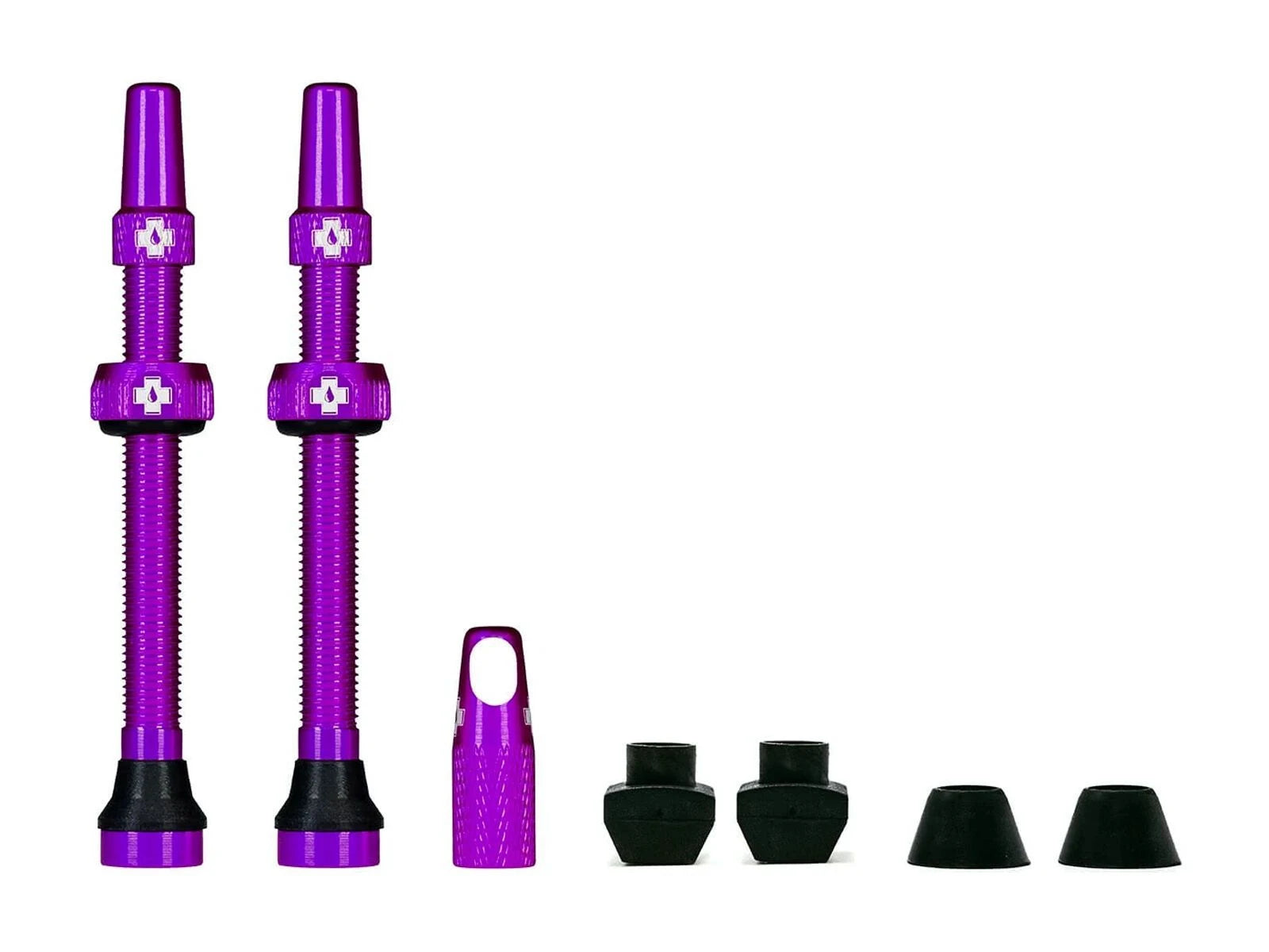 Muc Off Tubeless Valve Kit Universal 60 mm - Liquid-Life #Wähle Deine Farbe_purple