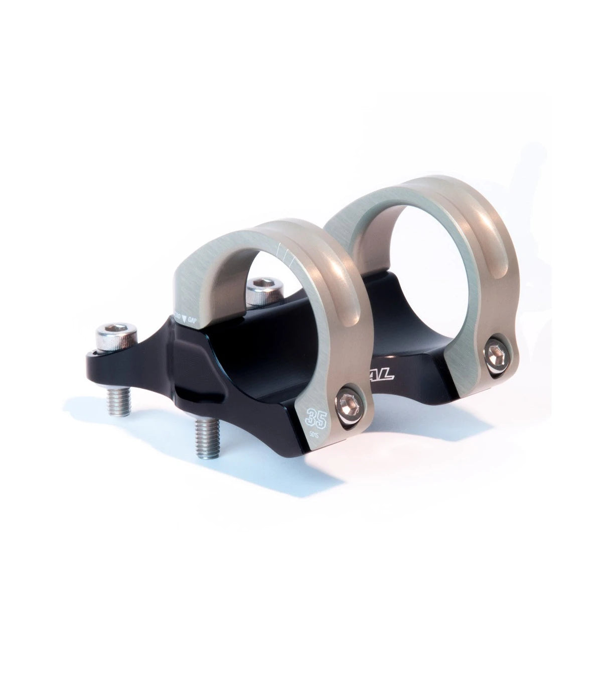 Renthal Integra II DMount Vorbau 35.0, 0°, 45mm #Wähle Deine Farbe_gold/black