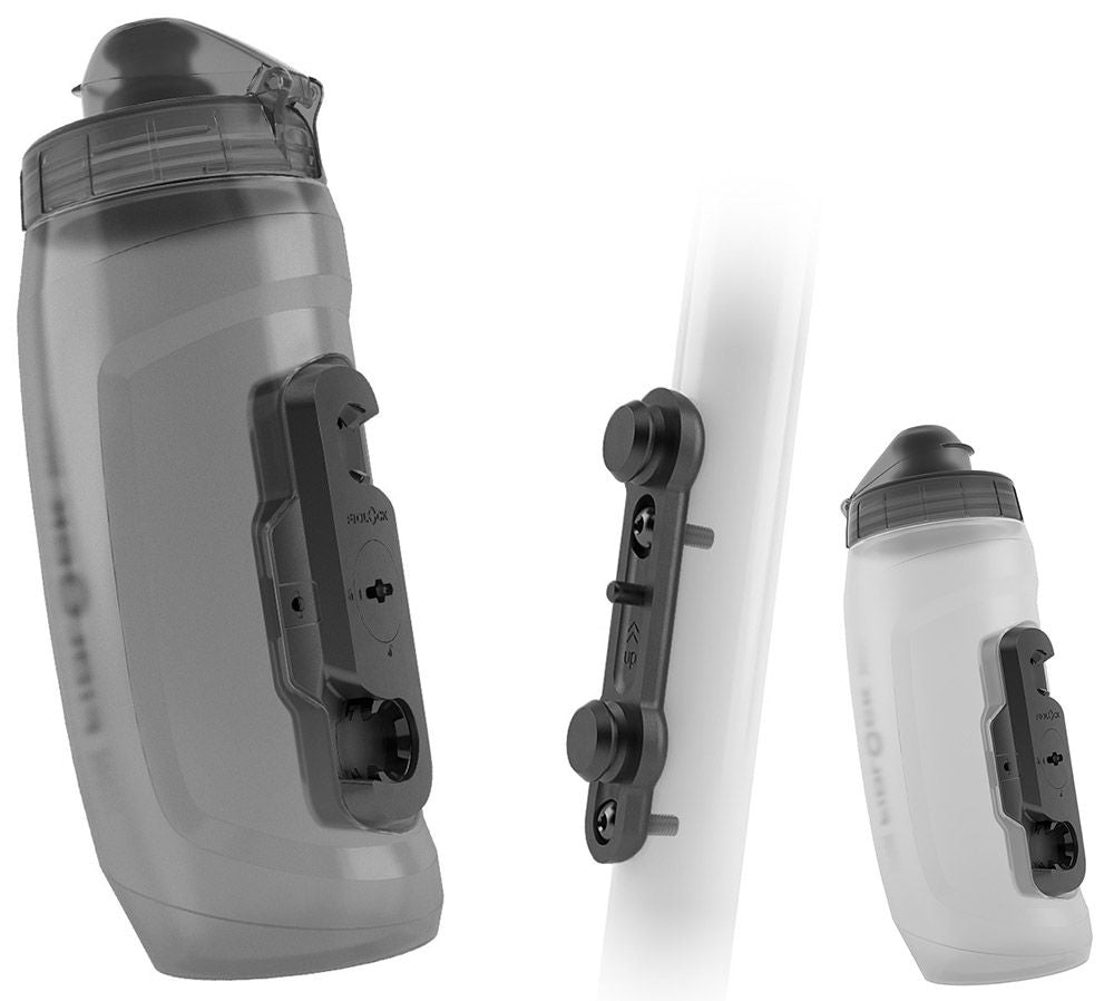 Fidlock Bottle 590 + Bike Base - Liquid-Life #Wähle Deine Farbe_transparent white