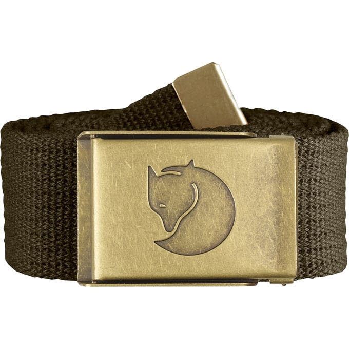 Fjaellraeven Canvas Brass Belt - Liquid-Life #Wähle Deine Farbe_Dark Olive