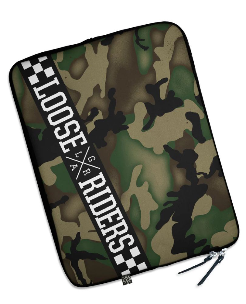Loose Riders Laptop Sleeve Forest Camo 15 inch