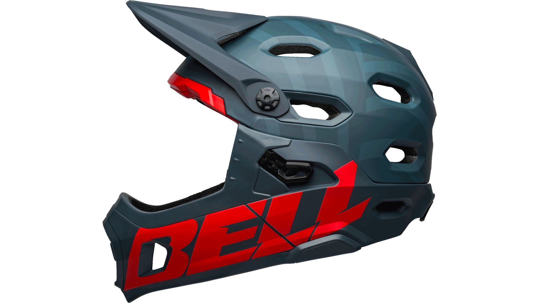 Bell SUPER DH Spherical - Liquid-Life #Wähle Deine Farbe_prime matte blue/crimson