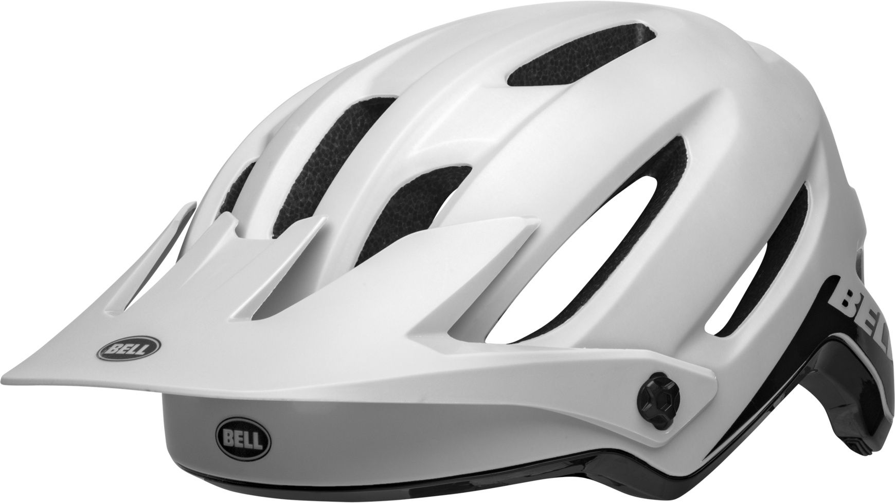 Bell 4FORTY MIPS Matte/Gloss White/Black - Liquid-Life