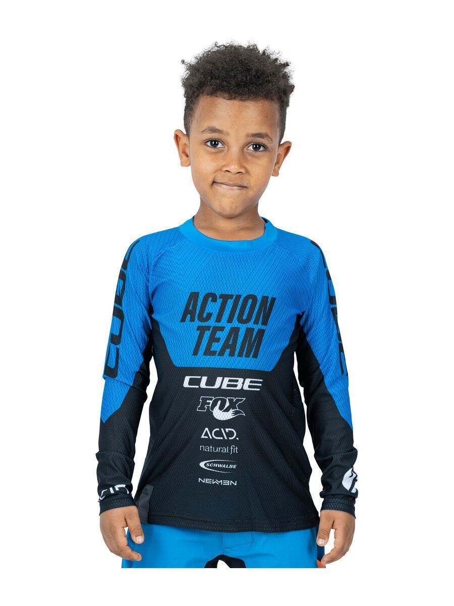 Cube JUNIOR Trikot lang X Actionteam #Wähle Deine Farbe_black/blue