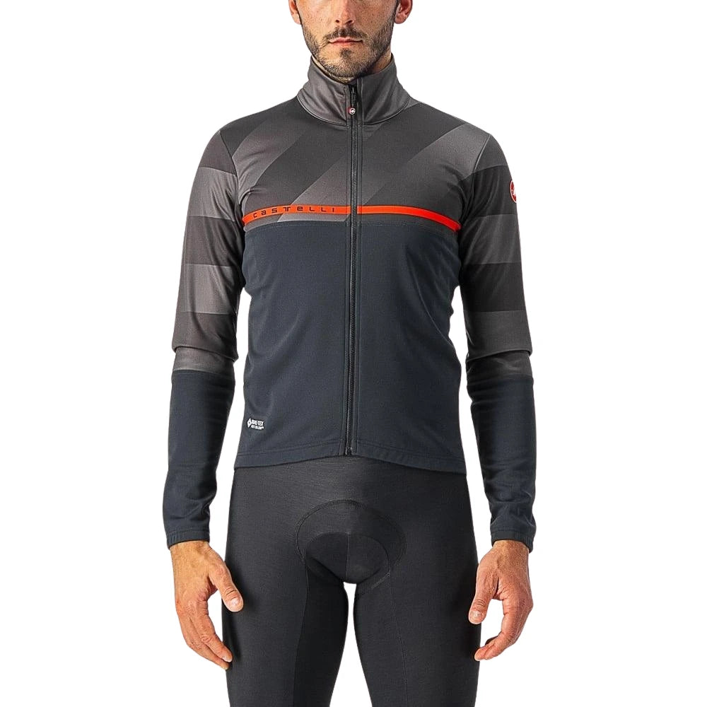 Castelli Finestre Jacket - Liquid-Life #Wähle Deine Farbe_Light Black/Dark Gray-Red