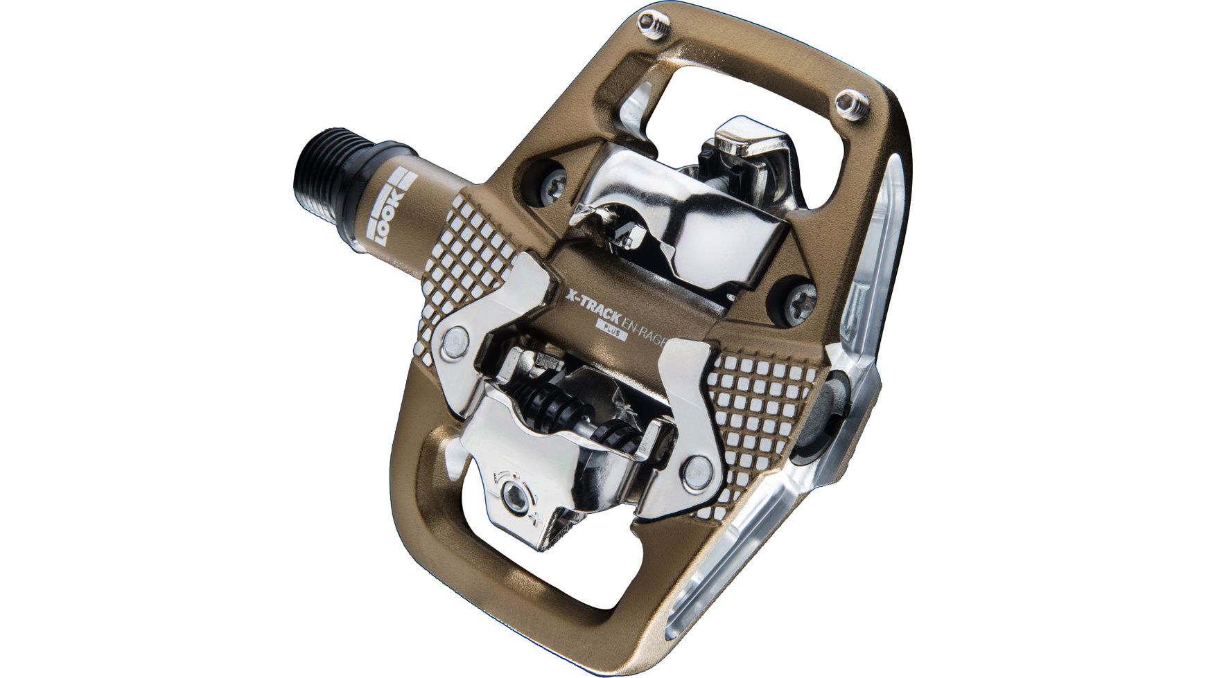 Look XTrack ENRAGE+ Pedale - Liquid-Life #Wähle Deine Farbe_Braun / Silber