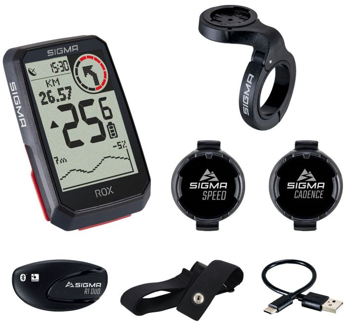 Sigma GPS Radcomputer ROX 4.0 Sensor Set - Liquid-Life #Wähle Deine Farbe_Schwarz