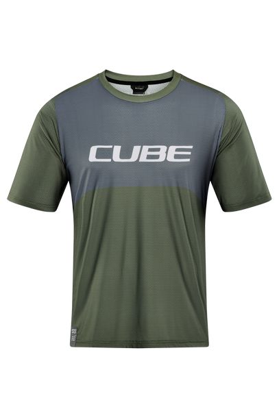 Cube VERTEX Rundhalstrikot TM kurzarm - Liquid-Life #Wähle Deine Farbe_olivgrün grau