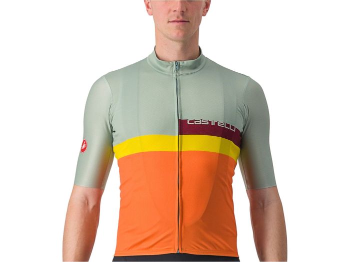 Castelli A Blocco Jersey - Liquid-Life #Wähle Deine Farbe_defender green/dark red-bordea