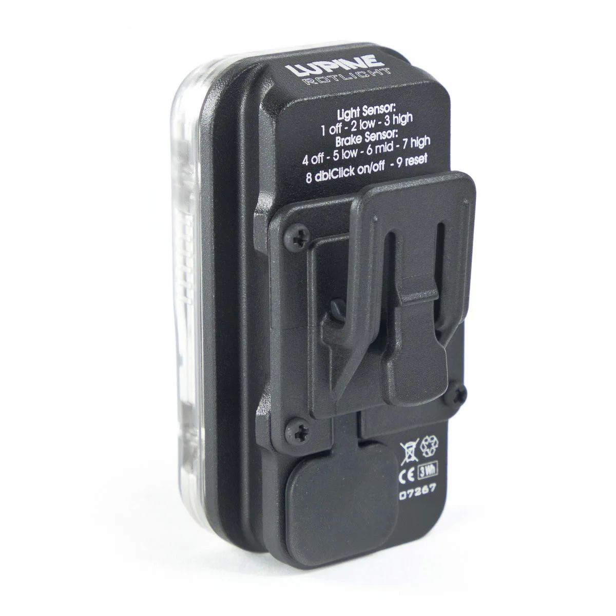 Lupine Sattelstrebenhalter Rotlicht - Liquid-Life #Wähle Deine Farbe_Schwarz