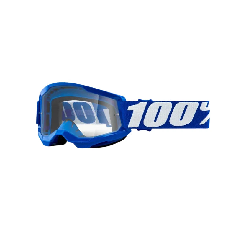 100% Strata 2 Junior Goggle - Clear Lens 2024 #Wähle Deine Farbe_blue