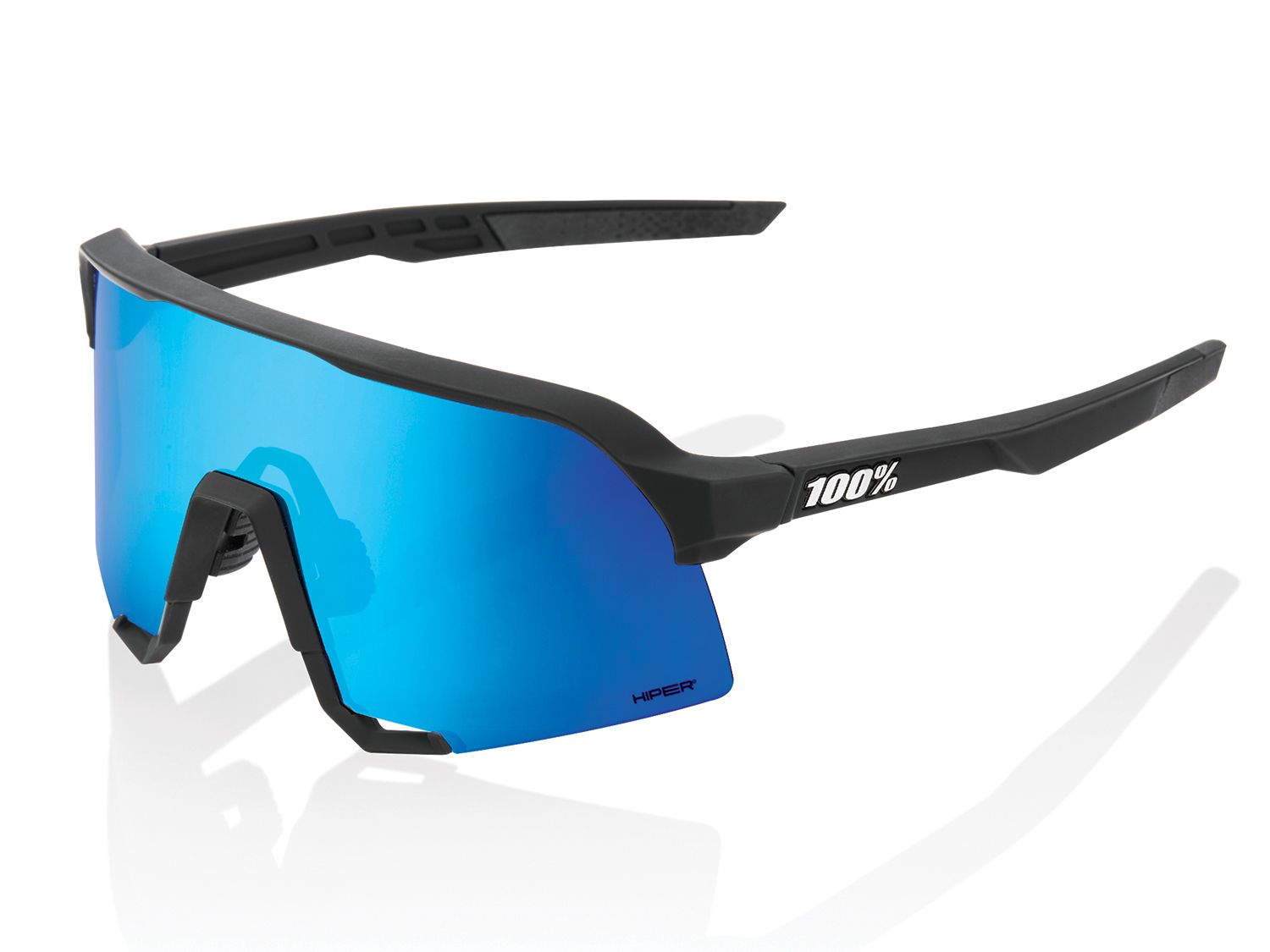 100% S3 - HiPER Mirror Lens - Liquid-Life #Wähle Deine Farbe_Matte Black