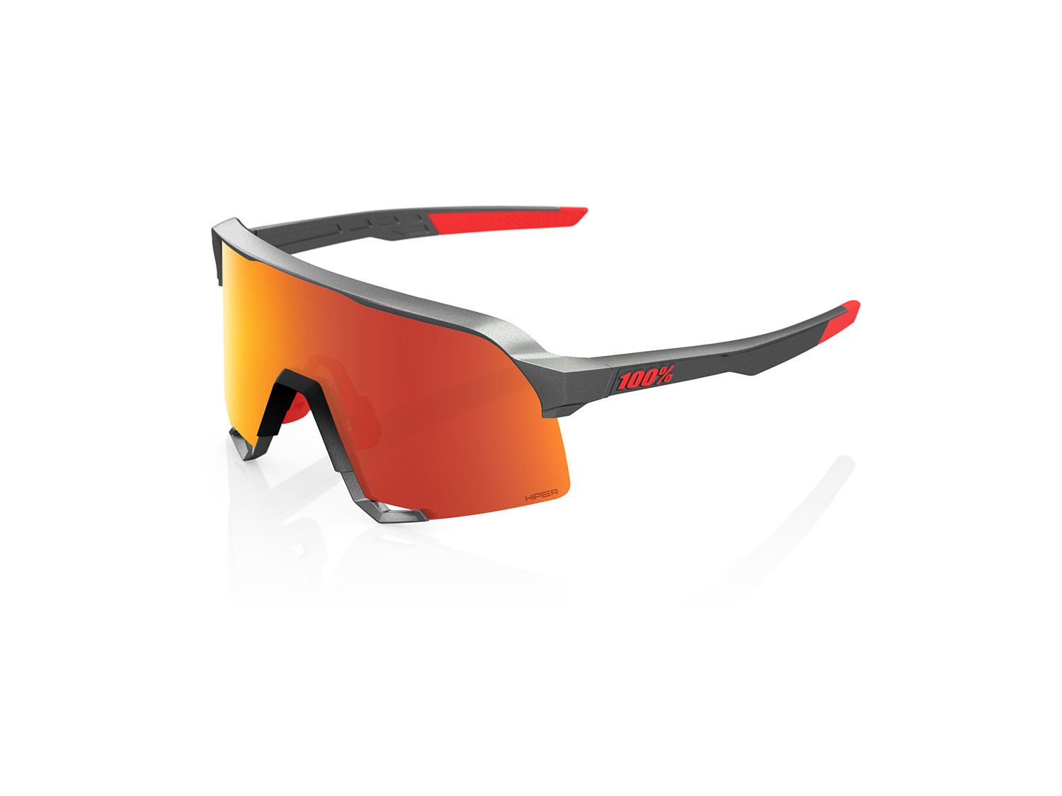 100% S3 - HiPER Mirror Lens - Liquid-Life #Wähle Deine Farbe_Matte Gunmetal