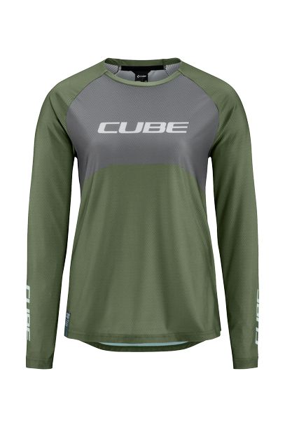 Cube VERTEX WS Rundhalstrikot TM langarm - Liquid-Life #Wähle Deine Farbe_olive