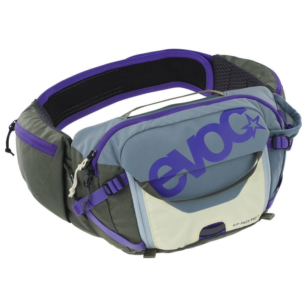 Evoc HIP PACK PRO 3 + HYDRO BLADDER - Liquid-Life #Wähle Deine Farbe_violet/olive