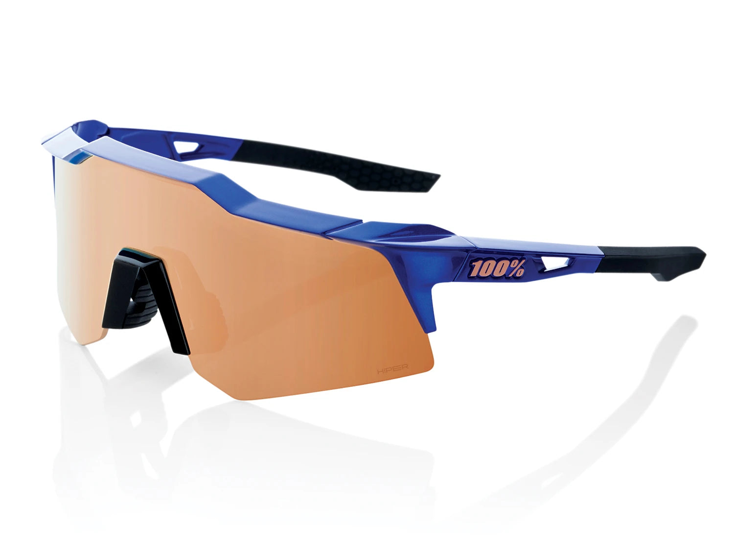 100% Speedcraft XS - HiPER Mirror Lens - Liquid-Life #Wähle Deine Farbe_Cobalt Blue