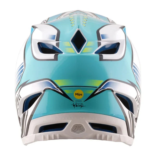 Troy Lee Designs D4 Composite Mips Helm Crest - Liquid-Life #Wähle Deine Farbe_real teal