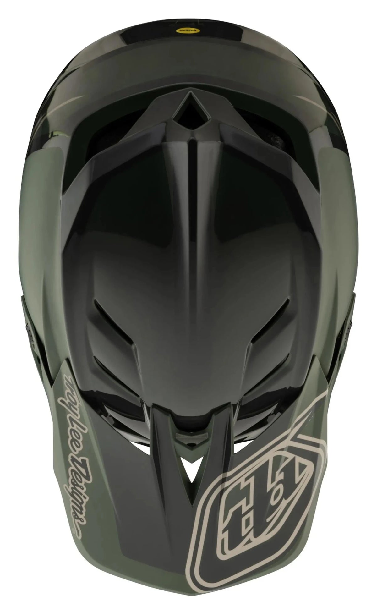 Troy Lee Designs Stage 2 Mips Helm - Liquid-Life #Wähle Deine Farbe_High Viz Army / Charcoal