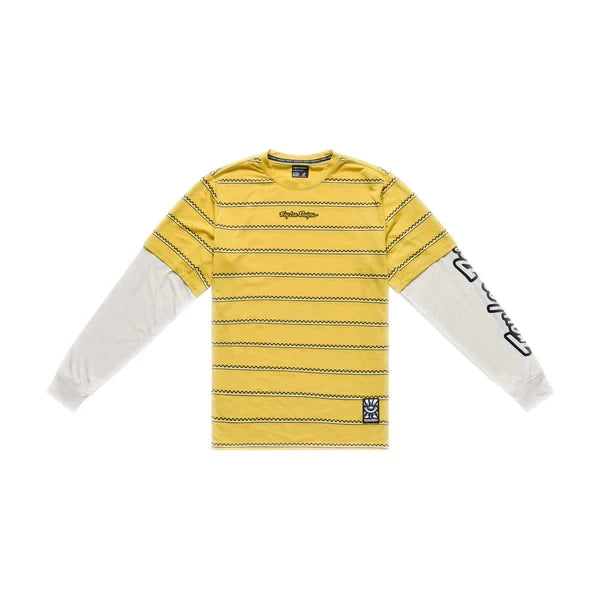 Troy Lee Designs Skyline Fakie Ride Langarm Shirt Stripe - Liquid-Life #Wähle Deine Farbe_butter
