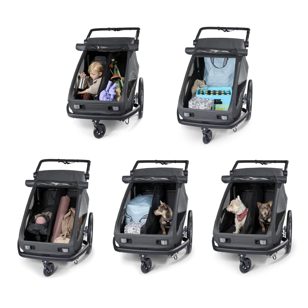 Croozer Yuuna Kid - Liquid-Life #Wähle Deine Farbe_moonlight black