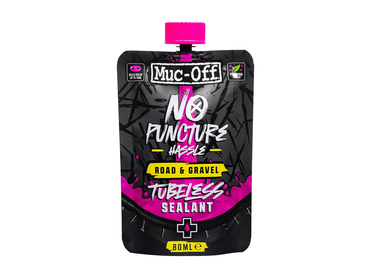 Muc Off Road & Gravel Tubeless Sealant 80ml Pouch DE - Liquid-Life #Wähle Deine Farbe_pink
