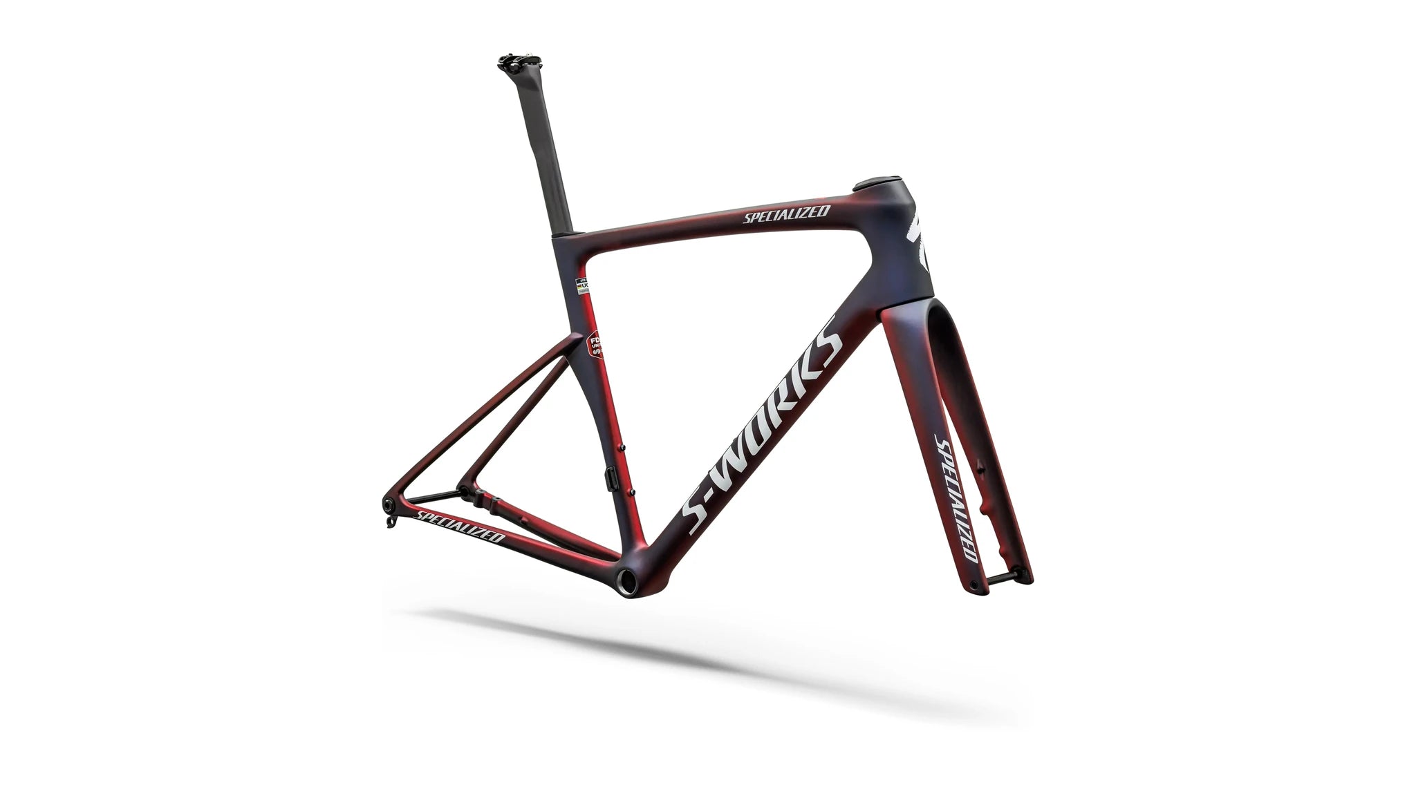 Specialized Tarmac SL9 S-Works Rahmen Team Replica FDJ Gloss Red Tint / Blue Tint / Red Pearl 2027