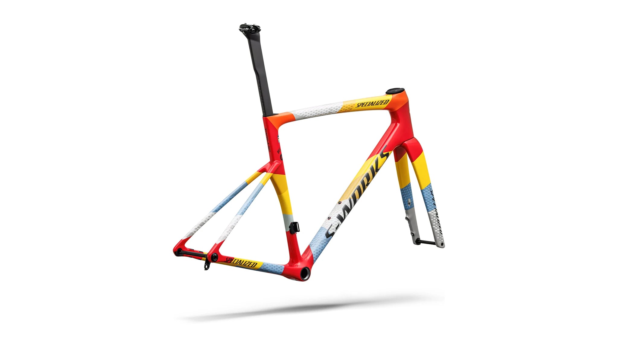 Specialized Tarmac SL9 S-Works Rahmen Team Replica SDWORX Gloss Vivid Red / Yellow / Dolomite Metallic 2027