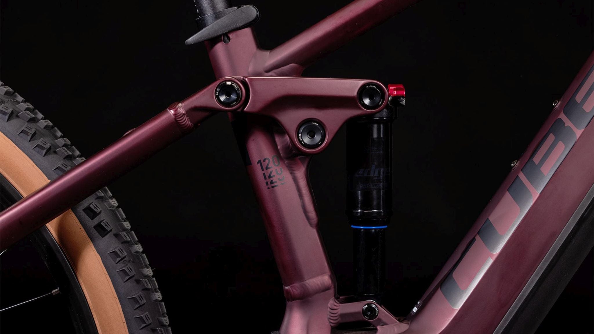 Cube Stereo Hybrid 120 ONE 750 rubyred´n´black