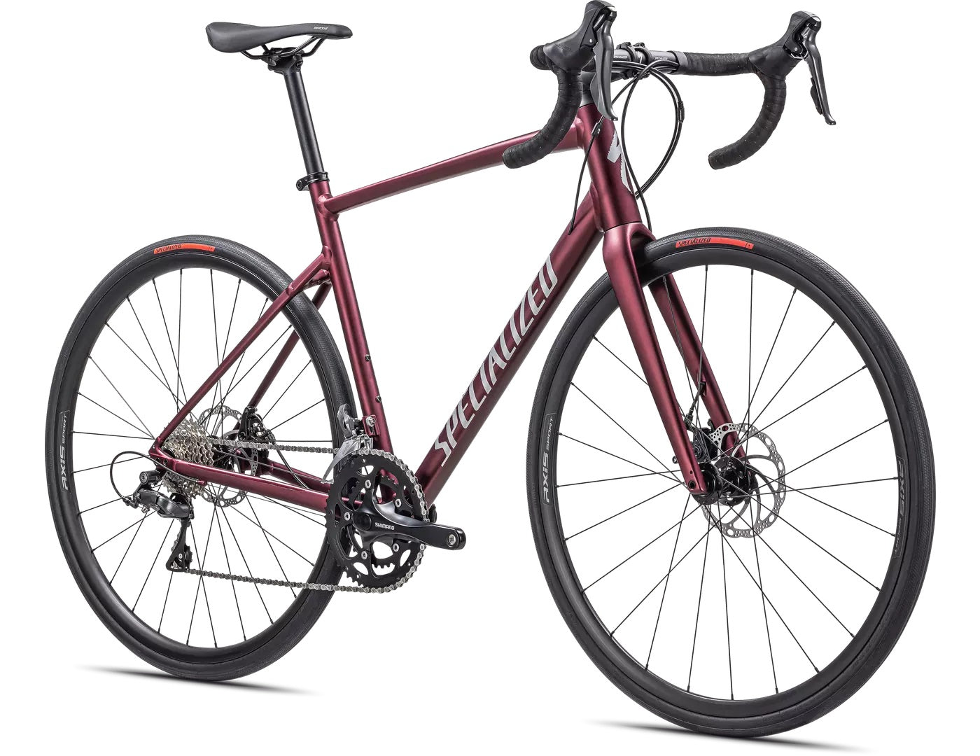 Specialized ALLEZ E5 DISC maroon/silver dust/flo red