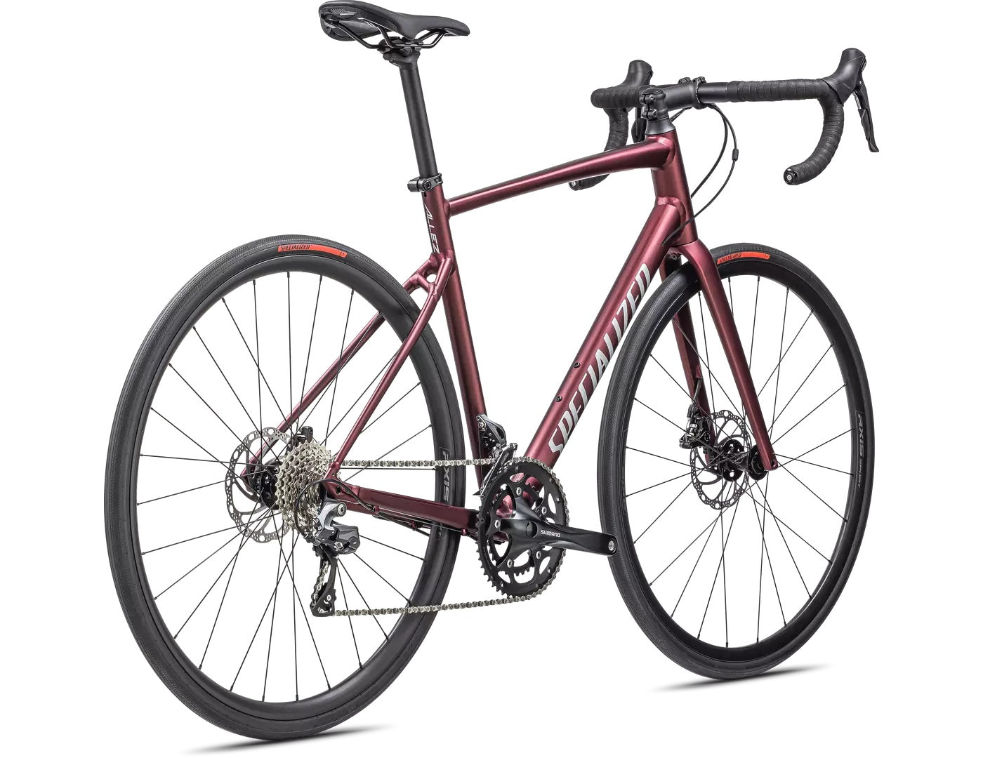 Specialized ALLEZ E5 DISC maroon/silver dust/flo red