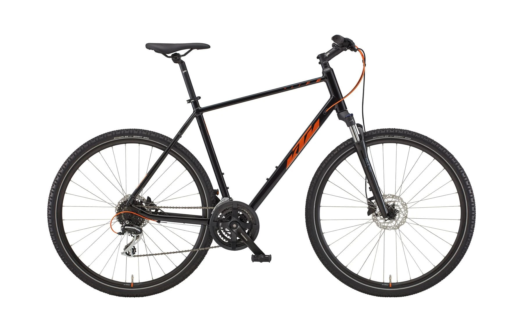 KTM X-LIFE TRACK Diamant Black (Orange&Silver) 2022