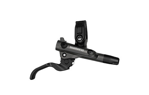 Shimano Bremshebel in Schwarz, geeignet für Mountainbikes, mit ergonomischem Design für verbesserte Kontrolle.