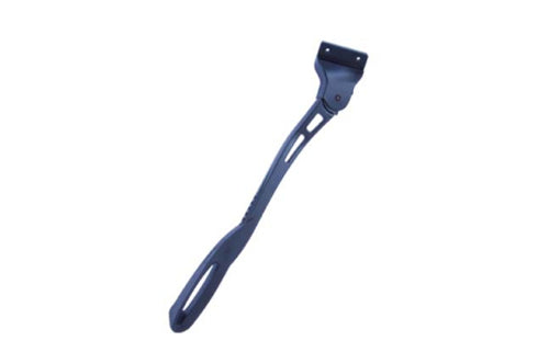 Schwarzer Fahrradständer aus Metall, geeignet für verschiedene Fahrradtypen.