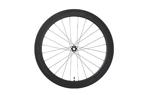 Rennrad-Vorderrad, Modell Ultegra C60, aerodynamisches Design, geeignet für leistungsorientierte Radfahrer.