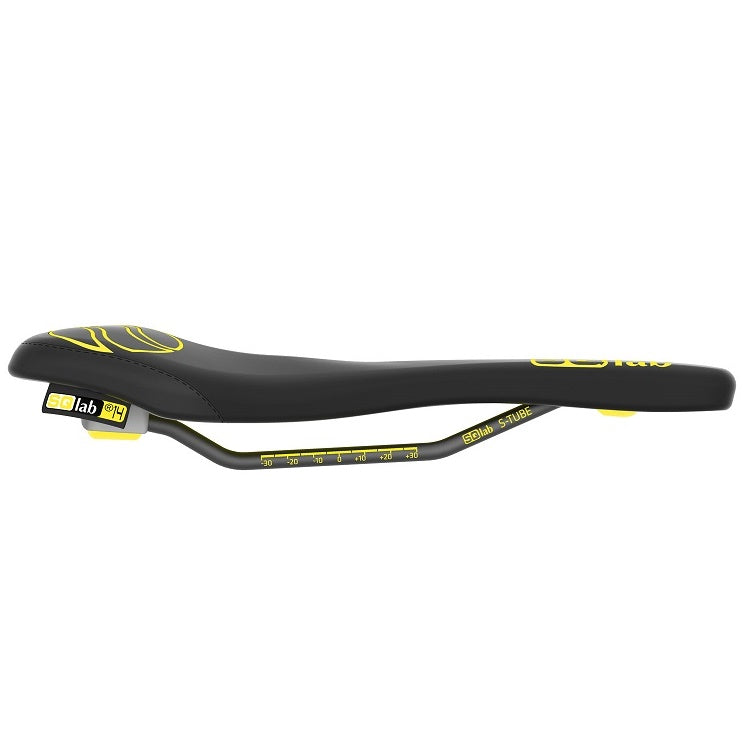 SQ-lab Sattel 611 Ergow.acti. 15 cm ltd. Fl.Yellow S-Tube - Liquid-Life #Wähle Deine Farbe_schwarz