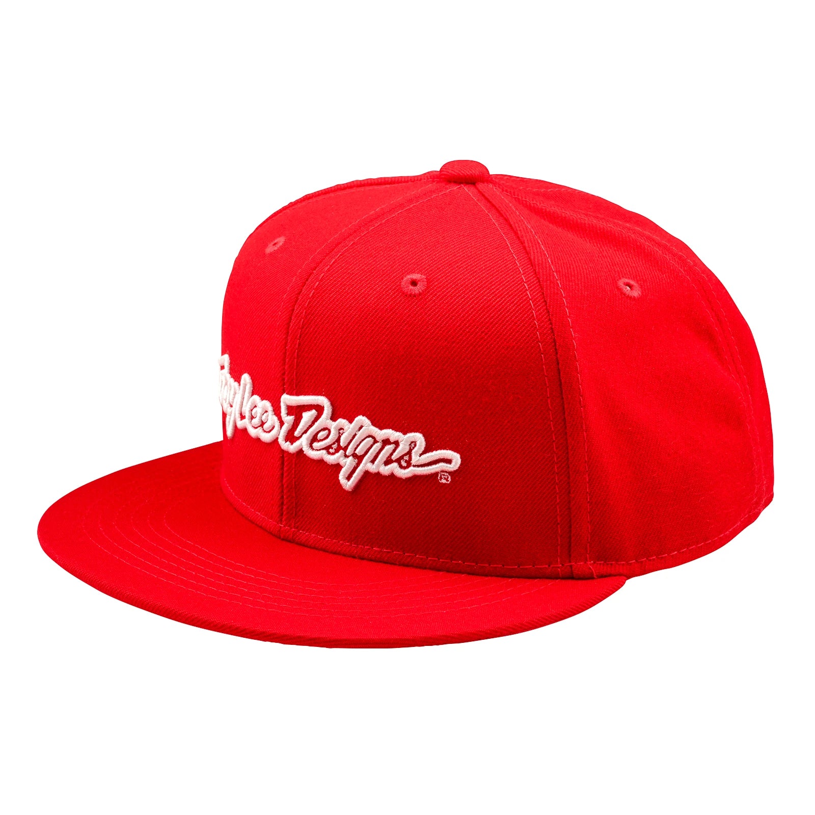 Troy Lee Designs Flat Bill Snapback Cap Signature - Liquid-Life #Wähle Deine Farbe_team red