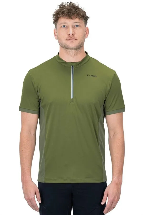 Cube 20 TOUR Core Trikot Half Zip kurzarm - Liquid Life #Wähle Deine Farbe_green